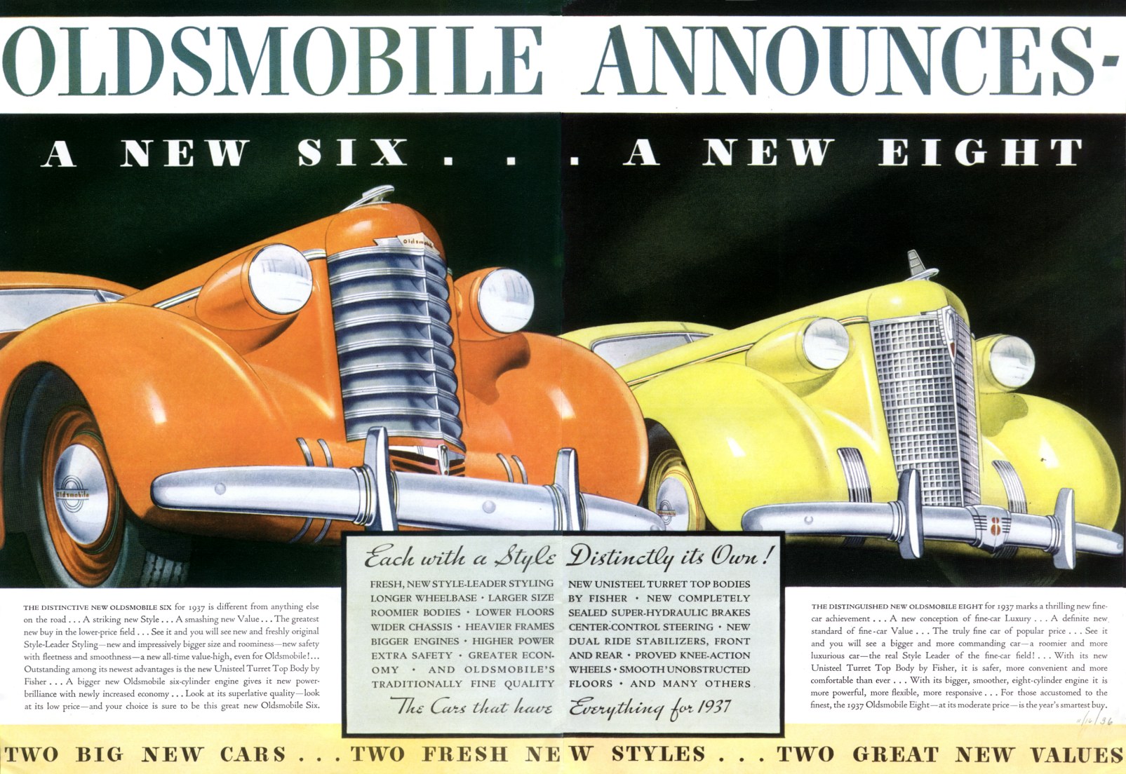 1937 Oldsmobile Auto Advertising